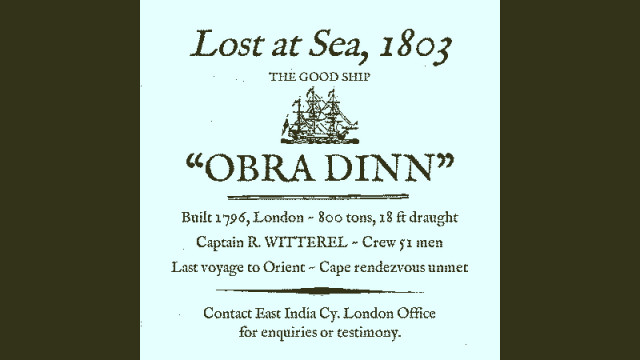 Return of the Obra Dinn